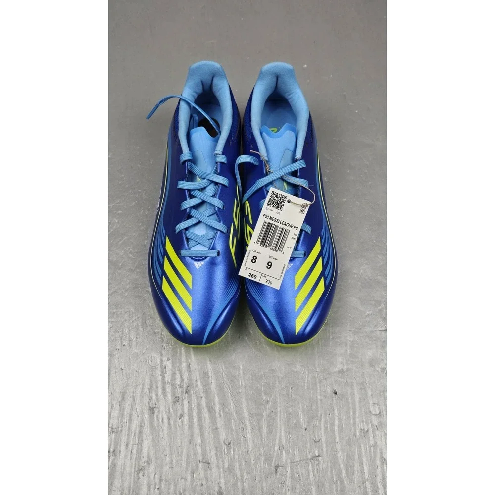 Adidas F50 MESSI PRO FG Mens 8 Firm Ground Soccer‎ Cleats Blue JQ7953 NWT